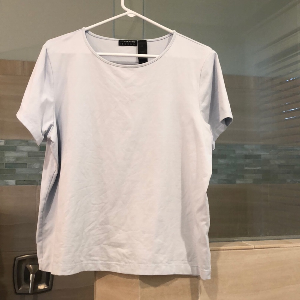 Ice blue 92% nylon 8% spandex washable